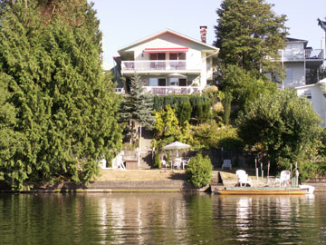 Lake view to right of the house